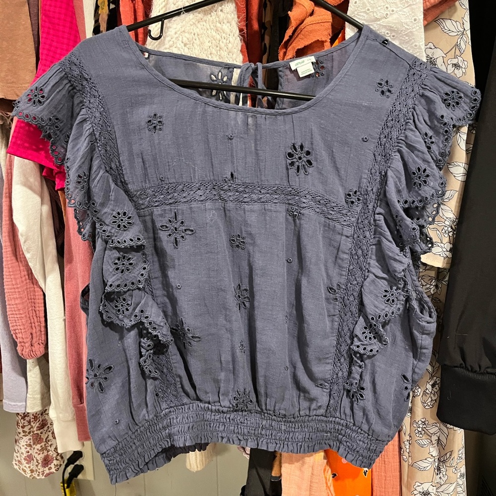 Aerie Flutter Crop Top